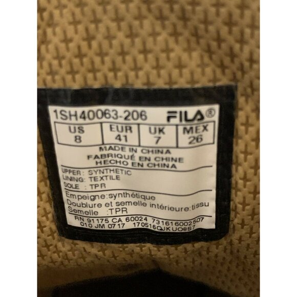 Fila Men's Sz 8 Edgewater Nubuck Boot 1SH40063-206 Wheat/Gum not steel toe - Picture 2 of 9